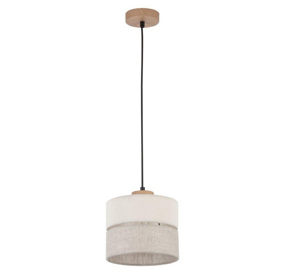 famlights Hängeleuchte, Pendelleuchte Amal in Beige E27 1-flammig 200mm, keine Angabe, Leuchtmittel enthalten: Nein, warmweiss, Hängeleuchte, Pendellampe, Pendelleuchte von famlights