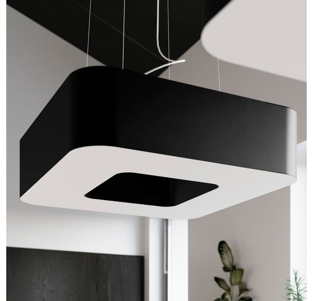 famlights Hängeleuchte, Pendelleuchte Uta in Schwarz E27 8-flammig 600x600mm, keine Angabe, Leuchtmittel enthalten: Nein, warmweiss, Hängeleuchte, Pendellampe, Pendelleuchte von famlights