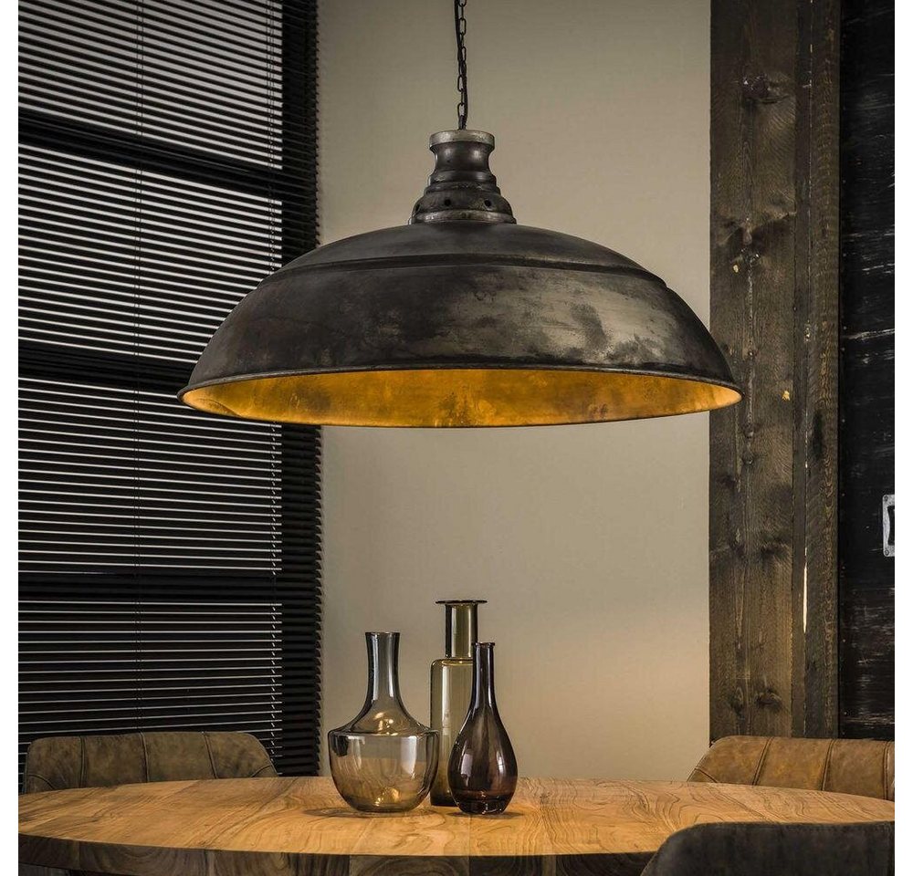 famlights Hängeleuchte, Vintage Pendelleuchte Ole in Silber E27 800 mm, keine Angabe, Leuchtmittel enthalten: Nein, warmweiss, Hängeleuchte, Pendellampe, Pendelleuchte von famlights