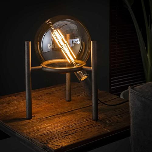 famlights Industrie Tischlampe Alisa vintage Metall Wohnzimmerlampe/Nachttischlampe Vintage Landhaus Industrial retro Schlafzimmer Wohnzimmer/Steampunk Tischleuchte/designer Stehlampe Tischlampe von famlights