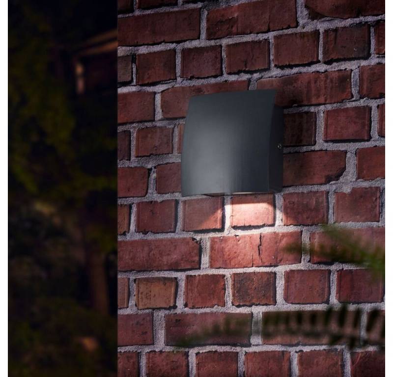 famlights LED Außen-Wandleuchte Lars, Farbe: Anthrazit, Ja, fest verbaut, Warmweiß von famlights