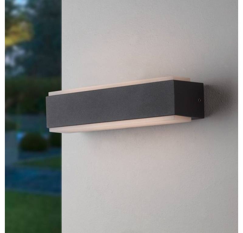 famlights LED Außen-Wandleuchte Scarlett, Länge: 220 mm, Ja, fest verbaut, Warmweiß von famlights
