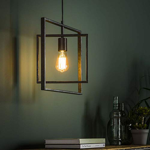 famlights Retro Deckenlampe Linus für Esstisch/Vintage Pendelleuchte/Esszimmerlampe industrial/Dimmbar Hängelampe Metall Esszimmer/Deckenleuchte Pendelleuchte Hängeleuchte Rustikal Landhaus von famlights