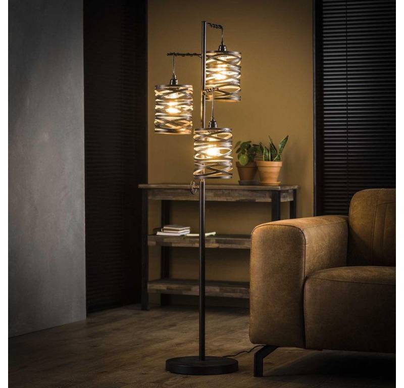 famlights Stehlampe famlights, Stehleuchte Dalia in Grau 3xE27 famlights Stehlampe famlights, Stehleuchte Dalia in Grau 3xE27 von famlights