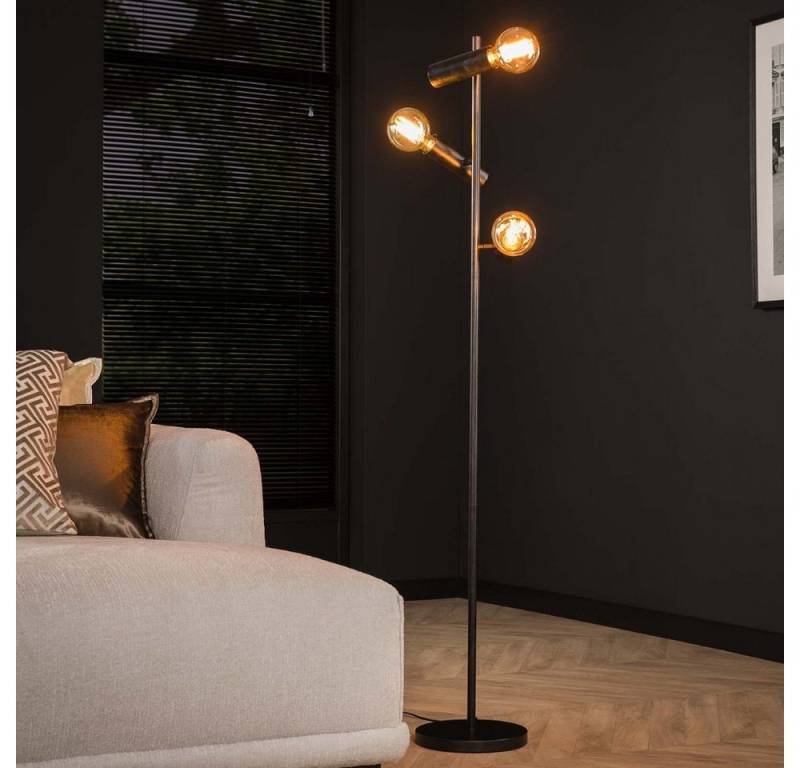 famlights Stehlampe famlights, Stehleuchte Fay in Anthrazit E27 3-flammig von famlights