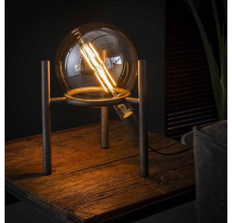 famlights Tischleuchte famlights, Tischleuchte Alisa in Silber aus Metall E27, ohne von famlights