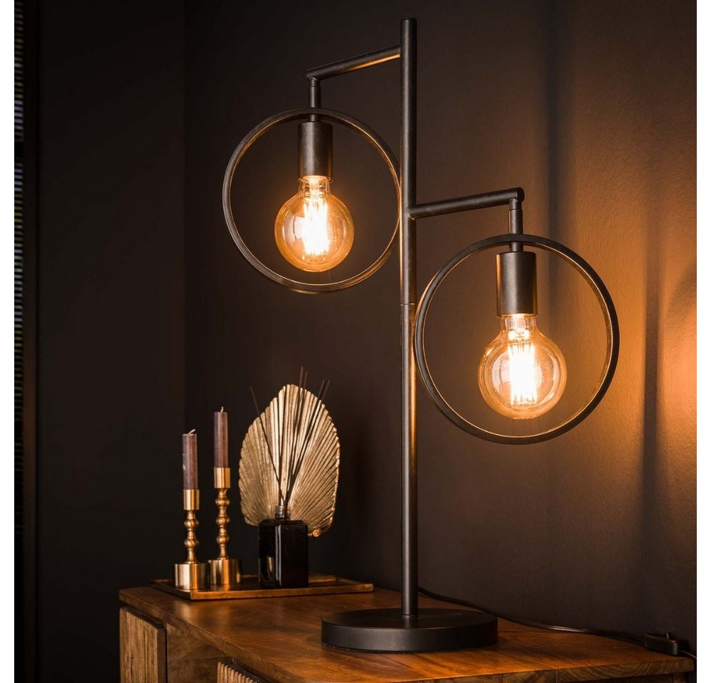 famlights Tischleuchte famlights, Tischleuchte Idris in Altsilber E27 2-flammig famlights Tischleuchte famlights, Tischleuchte Idris in Altsilber E27 2-flammig von famlights