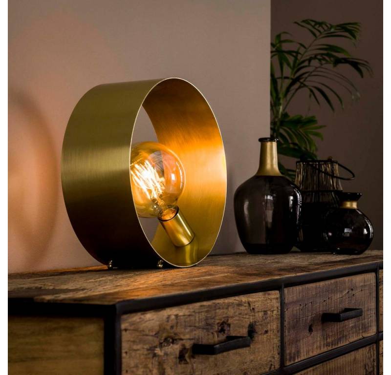 famlights Tischleuchte famlights, Tischleuchte Neyla in Gold E27 von famlights