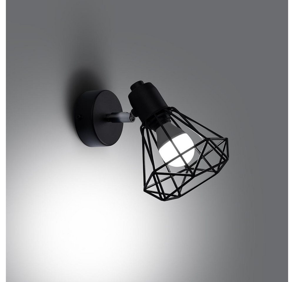 famlights Wandleuchte famlights, Wandleuchte Arlene in Schwarz E14 von famlights
