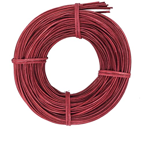 famos Peddigrohr Flechtmaterial Korbflechten 2,25 mm viele Farben zur Auswahl (100g, Bordeaux) von famos