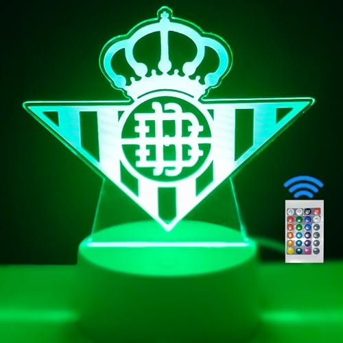 famvacor Betis Nachttischlampe Fußball optische Illusion 3D Schreibtischlampe Tischlampe famvacor Betis Nachttischlampe Fußball optische Illusion 3D Schreibtischlampe Tischlampe von famvacor