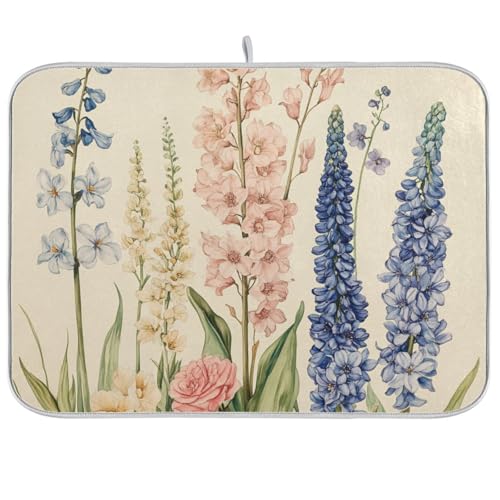 Delphinium Rose Beige Abtropfmatte Küchenmatte Theke Trocknen Matte Saugfähige Küchenmatte 40,6 x 45,7 cm Delphinium Rose Beige Abtropfmatte Küchenmatte Theke Trocknen Matte Saugfähige Küchenmatte 40,6 x 45,7 cm von famyily