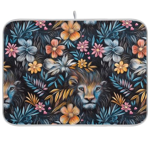 Regal Lions Exotic Flora Abtropfmatte, Abtropfmatte, Abtropfmatte für Küche, Theke, trocken, matt, für Geschirr, Geschirrspüler, 45,7 x 61 cm Regal Lions Exotic Flora Abtropfmatte, Abtropfmatte, Abtropfmatte für Küche, Theke, trocken, matt, für Geschirr, Geschirrspüler, 45,7 x 61 cm von famyily