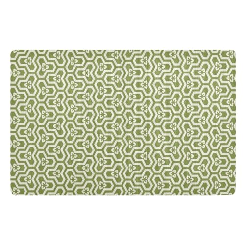 Türmatte, japanische Vintage-Blumen, 81,3 x 50,8 cm, rutschfeste Gummi-Unterseite, für Innen- und Außenbereich, extra Küchenteppich für Vorder- und Hintertür von famyily