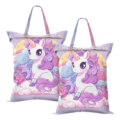 Wasserdichte Schmutzwäsche-Reisetasche, Trockensäcke für Strand, Pool, mit Griff, 2 Stück von famyily