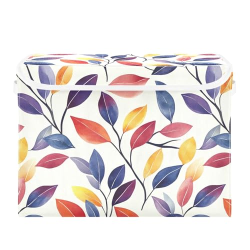 famyily Aesthetic Leaves Modern Style_1 Aufbewahrungsbehälter Box Aufbewahrungsbehälter mit Deckelgriff für Pack Arbeitszimmer von famyily
