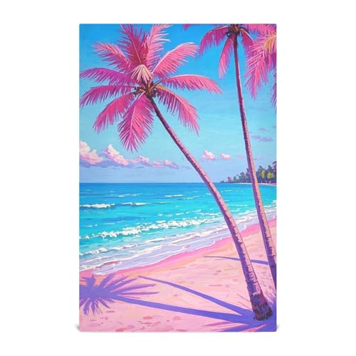 famyily Pink Beach Resort Kokosnussbäume Geschirrtücher Küchentücher Mikrofaser Küchentücher saugfähig Ostern Küchentücher Farbe Moderne Geschirrtücher 71,1 x 45,7 cm Set mit 4 Stück famyily Pink Beach Resort Kokosnussbäume Geschirrtücher Küchentücher Mikrofaser Küchentücher saugfähig Ostern Küchentücher Farbe Moderne Geschirrtücher 71,1 x 45,7 cm Set mit 4 Stück von famyily