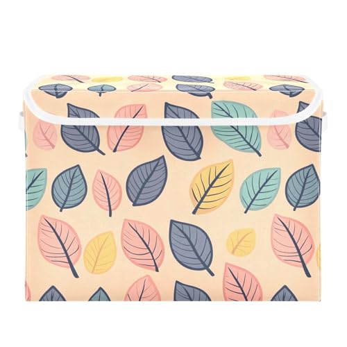famyily Whimsical Leaf Patchwork Storage Bins Box Storage Container With Lid for Pack Kids Room famyily Whimsical Leaf Patchwork Storage Bins Box Storage Container With Lid for Pack Kids Room von famyily