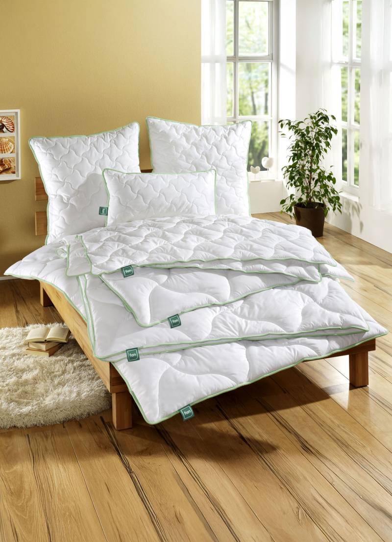 „Greenfirst“- Bettwaren-Programm von „F.A.N.“, Qualität Baumwolle, 4-Jahreszeiten-Steppbett, Größe 112 (135/200 cm) von fan