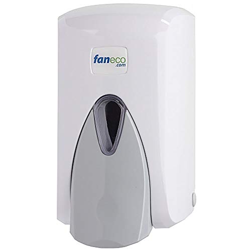Seifenspender POP 500ml Faneco | Wandseifenspender Kunststoff ABS | Seifenspender für öffentliche Toiletten | Flüssigseifenspender in weiß | Großer und ergonomischer Dosierknopf Seifenspender POP 500ml Faneco | Wandseifenspender Kunststoff ABS | Seifenspender für öffentliche Toiletten | Flüssigseifenspender in weiß | Großer und ergonomischer Dosierknopf von faneco.com
