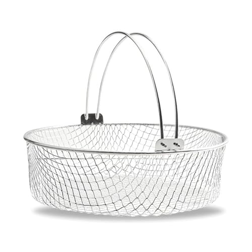 Airfryer Korb - Fritteuse Korb | 8 Zoll Edelstahl Knuspriger Korb mit Griff | knuspriger Korb für Heißluftfritteuse | Airfrry Kochen Gaze Dampfkorb zum Pressen von Pommes Frites Airfryer Korb - Fritteuse Korb | 8 Zoll Edelstahl Knuspriger Korb mit Griff | knuspriger Korb für Heißluftfritteuse | Airfrry Kochen Gaze Dampfkorb zum Pressen von Pommes Frites von fanelod
