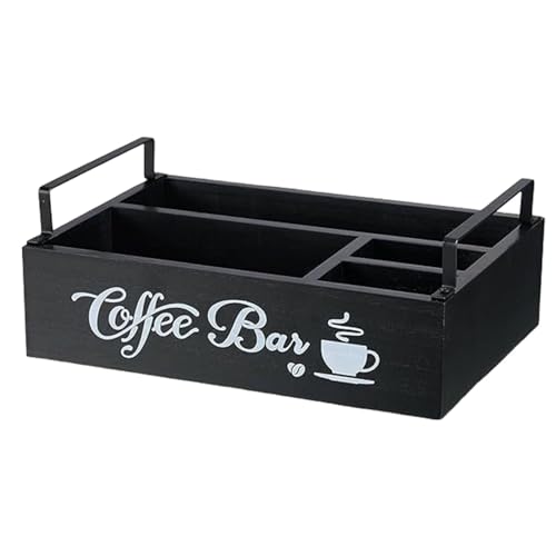 Café Organizer - Kaffee Station Organizer Ständer | Küche Lagerung Kaffee-Halter | Kaffee Station Lagerung | Kaffee Zähler Organizer Kaffee Bar Organizer | Holz Küchenarbeitsplatte Regal von fanelod