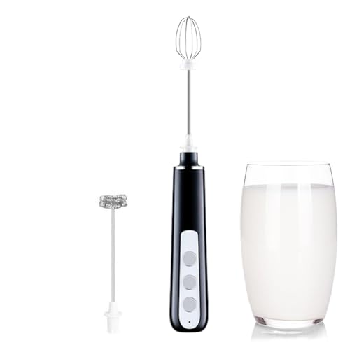 Elektrischer Schneebesen Getränkeschaum Mixer, USB Wiederaufladbarer Schaum Maker Blender mit 2 Schneebesen, Milchschäumer Getränkemischer für Kaffee Matcha Latte Cappuccino Heiße Schokolade, Elektrischer Schneebesen Getränkeschaum Mixer, USB Wiederaufladbarer Schaum Maker Blender mit 2 Schneebesen, Milchschäumer Getränkemischer für Kaffee Matcha Latte Cappuccino Heiße Schokolade, von fanelod