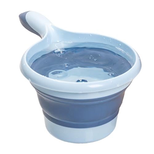 Faltbare Duschkelle – , platzsparende Wasserschöpfkelle – , platzsparende Küchen-Wasserschaufel, dicker Wasserschöpfkelle, faltbarer Badlöffel zum Haarwaschen von fanelod