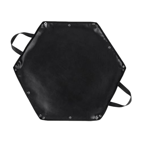 Feuerfeste Matte für Feuerschale – Untergrillmatte für Grill-Feuerstelle | Sechseckige Feuerfeste Matte Feuerstelle Pad BBQ Matten | Faltbare Kaminholztasche mit Aufhängerohr für Deck, Outdoor Camping von fanelod