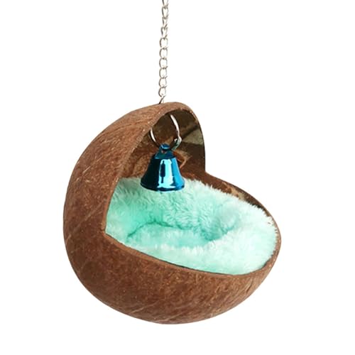 Hängendes Muschel-Vogelnest Hausbett – Natürliches Vogelnest | Natürliche Vogelnester | Vogelhaus Bett mit Warmunterlage für , Sittich, Hamster, Mäuse, Chinchilla-Käfig Spielzeug, Nistkasten Hängendes Muschel-Vogelnest Hausbett – Natürliches Vogelnest | Natürliche Vogelnester | Vogelhaus Bett mit Warmunterlage für , Sittich, Hamster, Mäuse, Chinchilla-Käfig Spielzeug, Nistkasten von fanelod