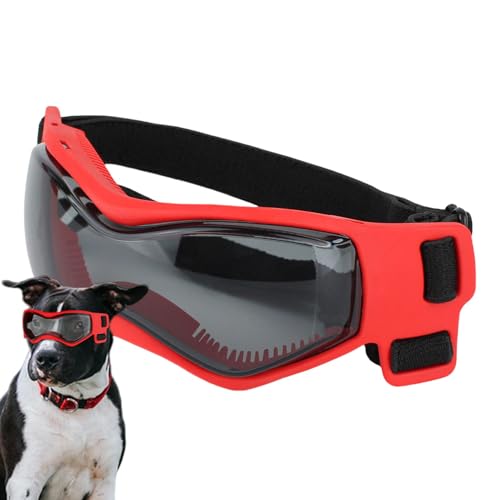Hundebrille UV-Schutz – Haustier-Sonnenbrille mit Anti-Beschlag-UV-Schutz, breitere interne Struktur, Hundesonnenbrille für tägliche Aktivitäten, Partys, Reisen, Fotos von fanelod
