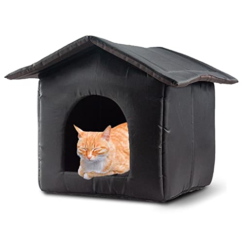Katzenhäuser für Draußen, Wasserdichtes Katzenhaus Oxford Schmutzabweisende Katzenhütten für Draußen, Faltbare Tragbare Hundehütte, Wasserabweisender Katzenunterstand für Wildkatzen, Streunende Katzen Katzenhäuser für Draußen, Wasserdichtes Katzenhaus Oxford Schmutzabweisende Katzenhütten für Draußen, Faltbare Tragbare Hundehütte, Wasserabweisender Katzenunterstand für Wildkatzen, Streunende Katzen von fanelod