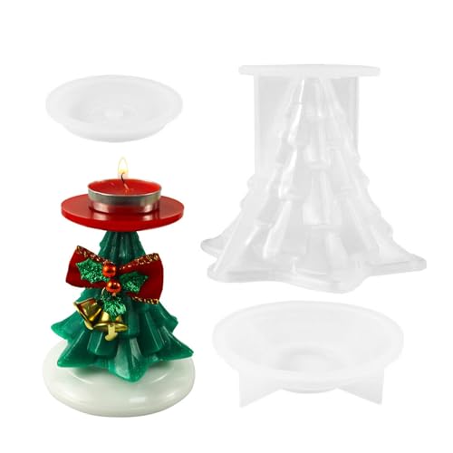 Kerzenhalter-Formen für Harz, Weihnachtsbaum-Kerzenhalter, Harzgussform, Silikonformen für Kunst, Kerzen, Weihnachtsbaum, Silikonformen für Heimdekorationen Kerzenhalter-Formen für Harz, Weihnachtsbaum-Kerzenhalter, Harzgussform, Silikonformen für Kunst, Kerzen, Weihnachtsbaum, Silikonformen für Heimdekorationen von fanelod