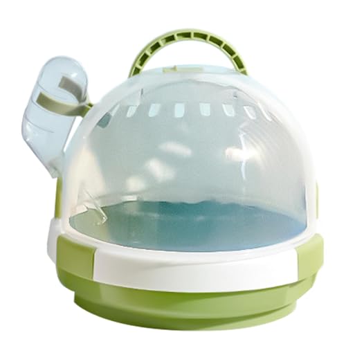 Kleintier-Tragekäfig | Kleintierkäfige mit sicherem Schloss | Kleintiertrage Hamsterkäfige Tragbarer Reisekäfig für Hamster, Rennmäuse von fanelod