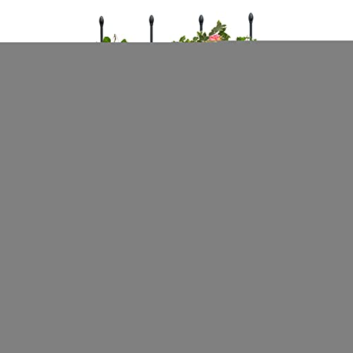 Klettergerüst, Stabiles Garten-Rankgitter, Rostfrei Beschichtetes Metall-Stützzaun, Multifunktionales Outdoor-Pflanzen-Rankgitter zum Klettern von Gemüse und von fanelod