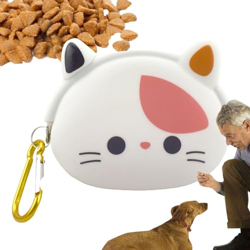 Leckerli-Tasche für Hundetraining, Leckerli-Tasche für Hunde, Leckerli-Tasche, Leckerli-Beutel aus Silikon, mit Karabiner, wiederverwendbar, sichere Leckerli-Lebensmitteltasche, tragbarer Leckerli-Tasche für Hundetraining, Leckerli-Tasche für Hunde, Leckerli-Tasche, Leckerli-Beutel aus Silikon, mit Karabiner, wiederverwendbar, sichere Leckerli-Lebensmitteltasche, tragbarer von fanelod