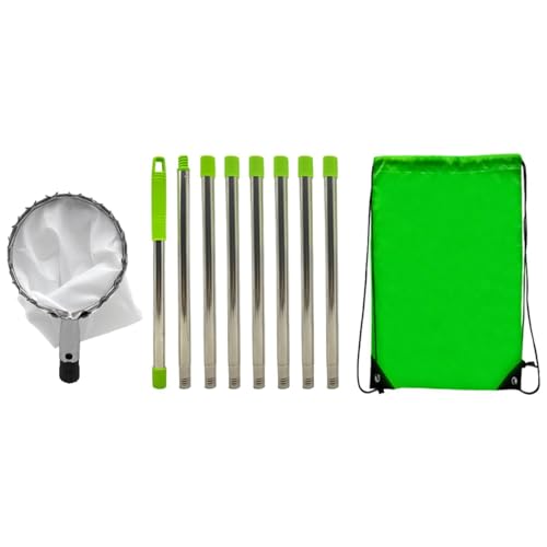 Obst Picker Werkzeug, Obstbaum Catcher, Landwirtschaft Garten Hardware Werkzeuge mit Teleskop-Erweiterbare und Baumwolltasche, Obst Picker Korb Kopf für Mango Avocados Äpfel Orange von fanelod