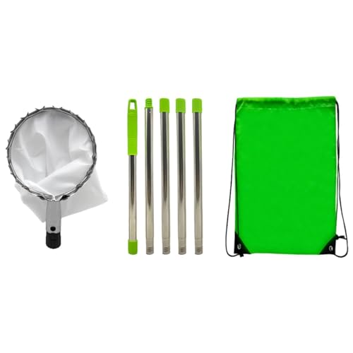 Obstpflücker-Werkzeug, Obstbaumfänger, landwirtschaftliche Garten-Hardware-Werkzeuge mit Teleskop-Ausziehbar und Baumwolltasche, Obstpflückerkorbkopf für Mango-Avocado-Äpfel, Orange von fanelod