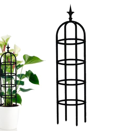 Rankgitter - Garten Obelisk Kletterpflanze | Einfache Installation Turm Obelisk Garten Rankgitter | Gartenpflanze Obelisk für Geißblatt Tomaten Topfpflanzen von fanelod