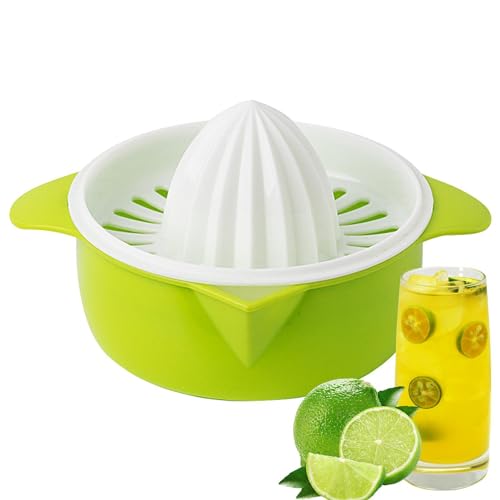 Robuste manuelle Zitronenpresse – Multifunktionale Orangen-Zitrus-Limettenpresse | Entsafter Hand Zitronen Limettenpresse | Zitruspresse mit Schüsselsieb | Tragbares einfaches Entsaften von fanelod