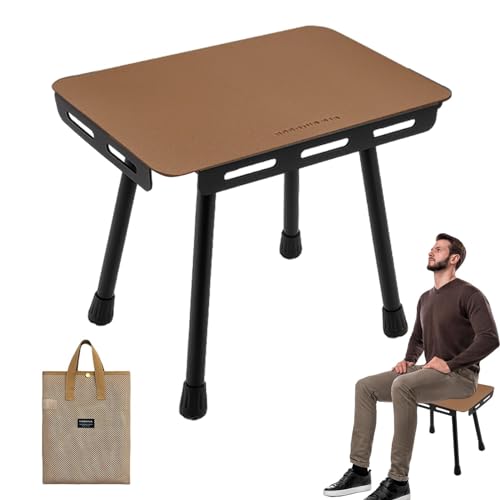 Tragbarer Klapptisch, Stabiler Tragbarer Campingtisch, Outdoor Doppelnutzung Klapptisch Campingtisch Klapptisch Multifunktionaler Picknicktisch Faltbarer Strandtisch für Outdoor-Abenteuer von fanelod