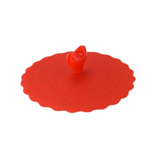 fanelod Modischer Silikon-Cup-Cover,Kreative modische Becherabdeckung mit Liebesclip - Unzerbrechliche, wiederverwendbare Silikondeckel für Teebecher, Tassen, Teekannen, Wandern, Camping von fanelod