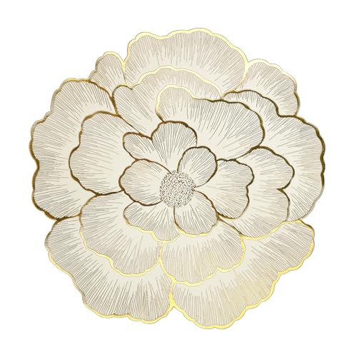 fanquare Runde Florale Tischsets 6er Set Goldene Tischsets in Rosenform 38cm Metallische Platzsets wasserdichte rutschfeste Küchentischsets für Haus Essen Hochzeit Party fanquare Runde Florale Tischsets 6er Set Goldene Tischsets in Rosenform 38cm Metallische Platzsets wasserdichte rutschfeste Küchentischsets für Haus Essen Hochzeit Party von fanquare