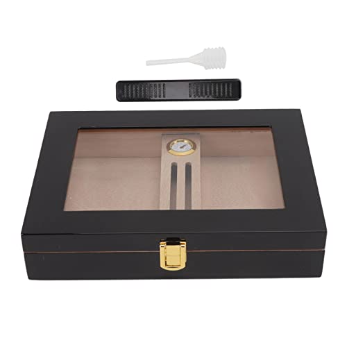 fansheng Zigarren-Humidor, Premium Zedernholz Zigarrenkiste mit Hygrometer, Luftbefeuchter, Tragbare Zigarrenbox mit konstanter Luftfeuchtigkeit Zigarrenetui für die Reise, Hält 20 Zigarren von fansheng