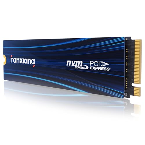 fanxiang NVMe SSD 1TB, M.2 PCIe Gen4x4 Gaming Solid State Laufwerk mit SLC Cache, 7100MB/s Lesen, 6100 MB/s Schreiben, Interne Festplatte für PC PS5 Laptop Datenübertragung S880E von fanxiang