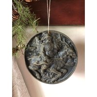 Geschwärzter Bienenwachs Weihnachtsmann Auf Rentier #457~Weihnachten~Winter~Feiertag~Primitiv~ Geschwärzter Bienenwachs Weihnachtsmann Auf Rentier #457~Weihnachten~Winter~Feiertag~Primitiv~ von farmfieldprimitives