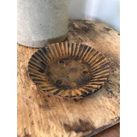 Tablett/Schale Aus Geschwärztem Bienenwachs #599~Primitiv~Kerzenhalter~Aufsteller~ von farmfieldprimitives