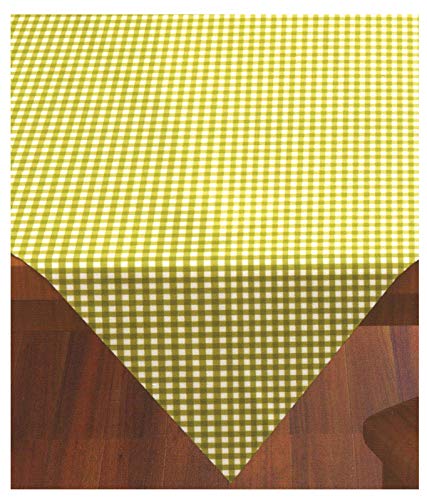 Mitteldecke aus Vichy Karo in grün 85x85 cm - Gartengarnitur Tischwäsche individuell kombinierbar aus Stuhlkissen Tischdecke Tischläufer Platzset mit Blumen oder Vichy Karo - Landhaus Serie Garten Tischwäsche & Kissen Typ330 von fashion and joy