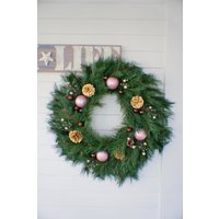 24" Weihnachtskranz, Versandfertig, Grüner Kranz, Rustikale Deko, Türkranz Kaminkranz, Bauernhaus Einweihungsgeschenk 24" Weihnachtskranz, Versandfertig, Grüner Kranz, Rustikale Deko, Türkranz Kaminkranz, Bauernhaus Einweihungsgeschenk von fashiontouchhome