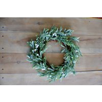 Bauernhaus Weihnachtskranz, Mistelkranz, Eucakyptus Kranz, Kaminsims Einweihungsgeschenk, Winterkranz von fashiontouchhome